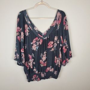 American Rag Black with Floral Shirt